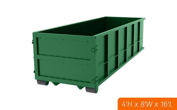 our pricing for 15-yard dumpster rentals varies based on location and rental period